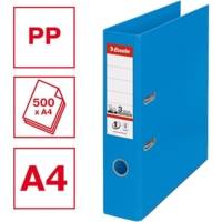 Classeur à levier N°1 POWER en polypropylène, dos 75mm, coloris bleu - ESSELTE