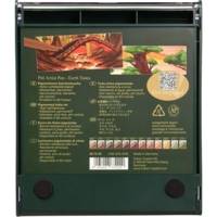 Box Pitt Artist Pen Pointe Pinceau Brush 12 Couleur Terre - FABER-CASTELL