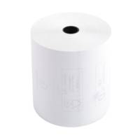 Bobine pour tickets de caisse 80x70mm - 72m - 1 pli thermique 48g/m2. - Blanc