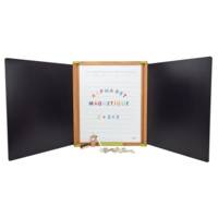 Grand Tableau Triptyque en Bois - Magnetique 153x66cm Ouvert