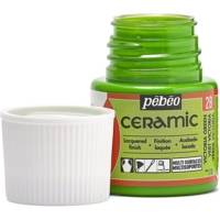 Flacon 45 ml peinture CERAMIC faïence et multi support VERT VICTOR - PÉBÉO
