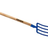 Fourche à bêcher 4 dents manche en bois triangulaire 30cm - Gedimat - REVEX