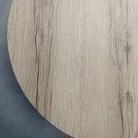 Table pied blanc Ø120cm chene delano - intérieur - RestooTab