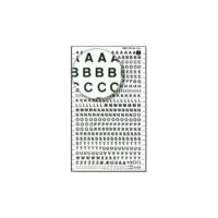 Lettres Transferts (1 Feuille) DDB1F 4 mm Blanc