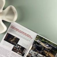 Plateau de table 60x60cm Vert pastel & bois - RestooTab