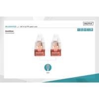 Câble patch RJ45 LSOH AWG 27/7 CAT 6 S/FTP Blindé Bt Rouge 1,5 m Gris - DIGITUS