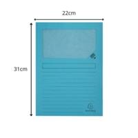 Paquet de 100 chemises à fenetre Forever - 22x31cm - Bleu clair