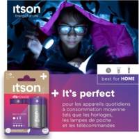 Pack de 2 Piles Alcalines LR20/D 1,5V ItsPOWER