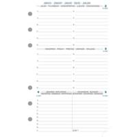 Recharge Exatime 17 Civil semainier sur 2 pages 172x105 mm Sept à Décembre