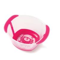 Bol micro-onde transparent avec bordure opaque par lot de 12