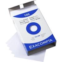 Étui de 100 fiches bristol uni non perforé 100x150mm