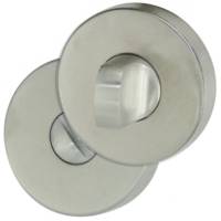 Rosace MEDIUM finition inox mat avec trou de serrure - Gedimat - DT 2000