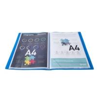 Protège-documents en polypropylène souple OPAK 100 vues - A4 - Bleu clair - EXACOMPTA