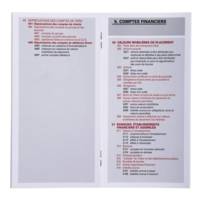 Plan comptable général avec couverture plastique 17,5x9cm - EXACOMPTA