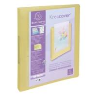 Classeur 2 anneaux 30mm polypropylène Kreacover Pastel - A4 - Couleurs assorties