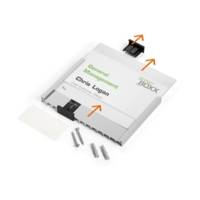 Plaque de Porte INFO SIGN Acrylique et Aluminium 149x52.5 m Argent