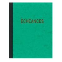 Cahier piqûre "Echéances" 230 x 180 mm vertical 24 lignes 96 pages