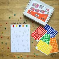 Coffret de 48 Planches (4928 Gommettes) Geometriques Assorties