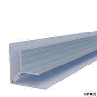 Profilé d'angle intérieur alu rouge basque - 60x60mm 3m - Gedimat