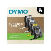 Ruban D1 Vinyle Etiquette HP  Blanc sur Rouge 12 mm x 3m