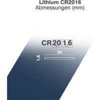 Pack de 5 piles  Lithium CR2016 3V