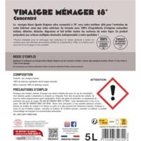 Bidon 5 l Origines Vinaigre blanc liquide ultra concentré 18° ECOCERT