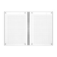 NOTEBOOK B5 Spiralé couverture rigide160P 80G Q5/5 gris