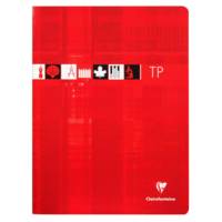 Cahier travaux pratiques piqué 24 x 32cm 64 pages 32 unies 120g + 32 Séyès 90g - CLAIREFONTAINE