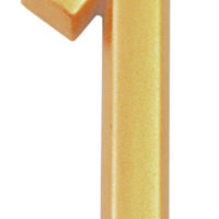 Chiffre 0 plastique doré adhésif h.37mm - Gedimat - CHAPUIS