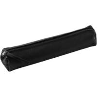 Trousse cuir slim 4x2,5x19,5cm Noir