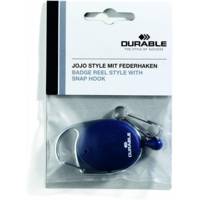 Porte badge Ovale clip ceinture avec Jojo 80cm Bleu foncé