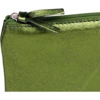 CUIRISÉ Trousse cuir Plate 22x11cm Vert