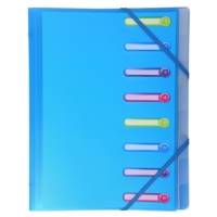 Trieur Polypropylène 3 Rabats Chromaline 8 compartiments Coloris Aléatoire