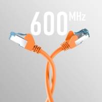 Câble réseau CAT. 7 jusqu'à 10 Gbit ORANGE 3m