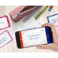 Paquet de 32 Fiches Bristol flashcards 2.0 Non Perforées 75x125 mm A7 Q5/5 blanc