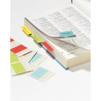 Sachet de 24 index adhésifs permanents double face 12x40mm, assortis - DURABLE