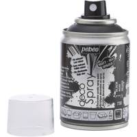 Aérosol 100 ml Peinture opaque permanente faible odeur NOIR - PÉBÉO