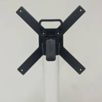 Pied mange-debout rabattable blanc Nemo - extérieur - RestooTab