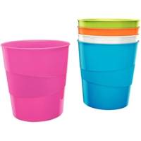 Corbeille à papier Wow capacité 15L polypropylène D29 x H32,4 cm Blanc brillant