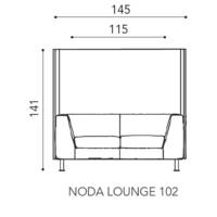 Canapé NODA 2 places lounge acoustique