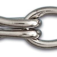 Chaîne non soudée double torsion acier nickelé D1,4mm charge de travail 5kg - Gedimat - CHAPUIS