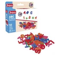 Coffret de 50 lettres majuscules, chiffres et signes aimantés pour Tableau