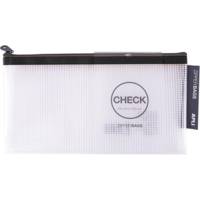 Sac à Fermeture Eclair Zipper Bag Format Chèque Coloris Aléatoire