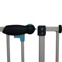 Barrière de protection AALTO pour enfants métal blanc - h.77 cm l.73 à 81 cm - Gedimat