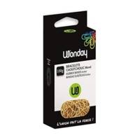 Bracelets caoutchouc blond 200 x 10 mm Boite de 100 g