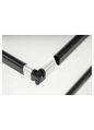 Kit d'angle PURE BLACK acier avec connecteur d'angles - Gedimat - SOGEM