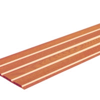 Lambris sous face PVC extérieur profil 4 planches blanc - 10 x 250 mm 4m - Gedimat - MEP