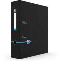 Classeur à levier Big File étudiant A4 dos 80 mm Noir Bande Colorée aléatoire