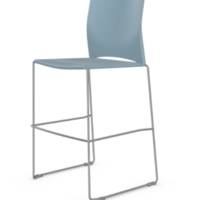 Tabouret de bar BEW assise et dossier - Mobilier - Collectivité