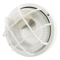 Hublot rond avec grille blanc - 100W - Gedimat